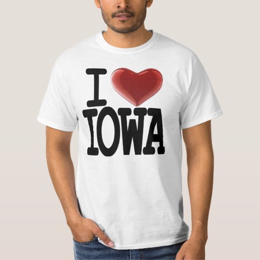 I Liebe IOWA T-Shirt (Vorderseite)