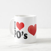 I Liebe IPO Kaffeetasse (Vorderseite Links)