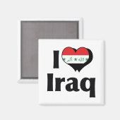I Liebe Irak-Flagge Magnet (Vorderseite/Rückseite)