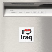 I Liebe Irak-Flagge Magnet (In Situ (Geschirrspüler))