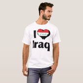 I Liebe Irak-Flagge T-Shirt (Vorne ganz)