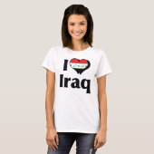 I Liebe Irak-Flagge T-Shirt (Vorne ganz)