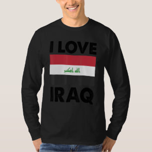 I Liebe Irak I Herzen Irak Familienreise Irak Flag T-Shirt