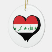 I Liebe Irak Keramikornament (Links)