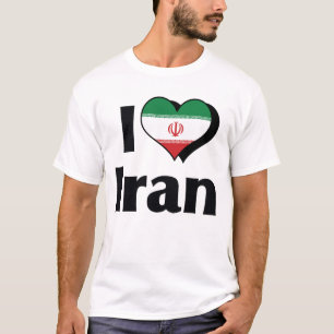 I Liebe Iran-Flagge T-Shirt