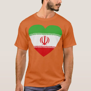 I Liebe Iran HerzShaped iranische Flagge T-Shirt