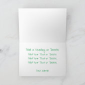 I LIEBE Ireland Green Balloon Modern Elegant Karte (Innenseite)