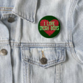 I Liebe-Iren-Jungen! St Patrick Tagesknopf Button (Beispiel)