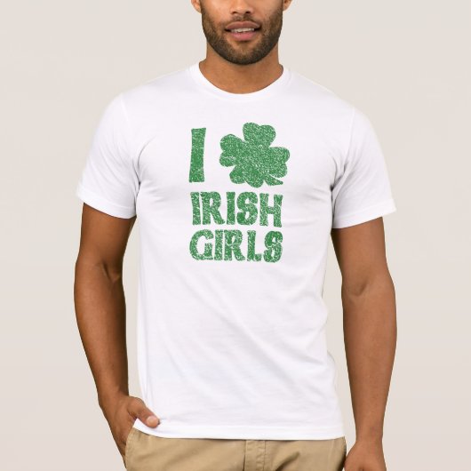 I Liebe-Iren-Mädchen T-Shirt (Vorderseite)