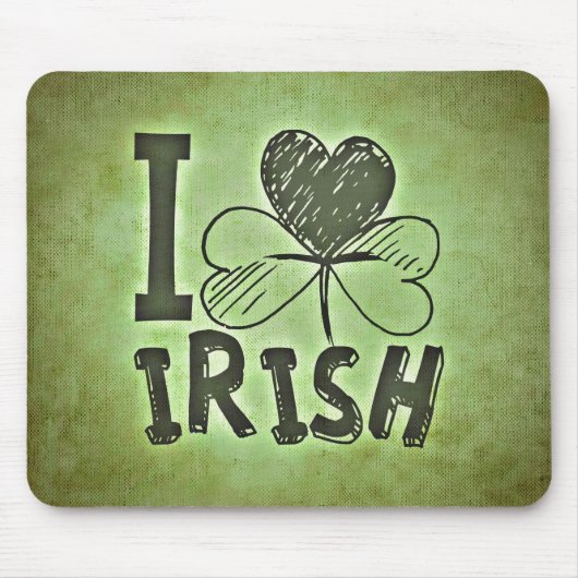 I Liebe Irisch Mousepad (Vorne)