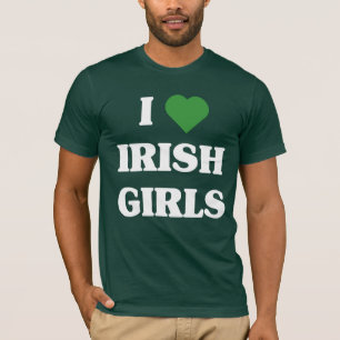I Liebe-irischer Mädchen-T - Shirt