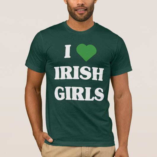 I Liebe-irischer Mädchen-T - Shirt (Vorderseite)