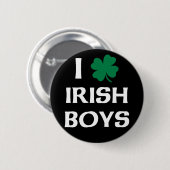 I Liebe Irish Boys Button (Vorne & Hinten)