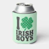 I Liebe Irish Boys Funny Kleeblatt St Patricks Day Dosenkühler (Kanne Rückseite)
