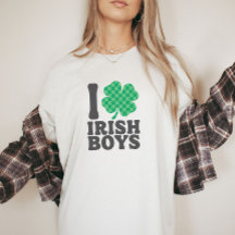 I Liebe Irish Boys Funny Kleeblatt St Patricks Day