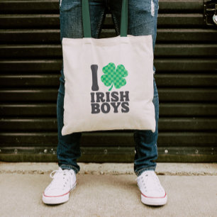 I Liebe Irish Boys Funny Kleeblatt St Patricks Day Tragetasche
