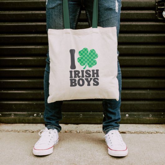 I Liebe Irish Boys Funny Kleeblatt St Patricks Day Tragetasche