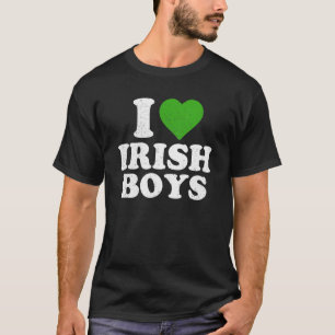I Liebe Irish Boys Funny St Patrick S Day Heart Sh T-Shirt