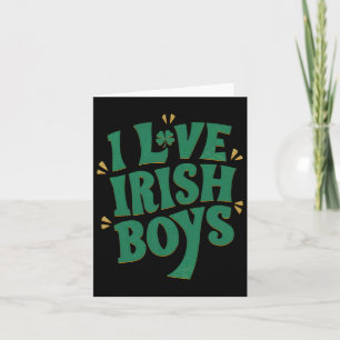 I Liebe Irish Boys I Heart Irish Boys Funny St Pat Karte