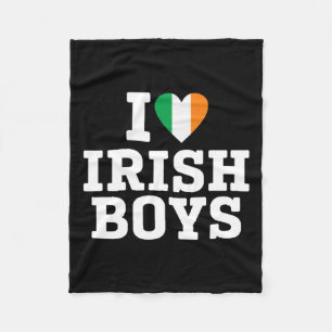 I Liebe Irish Boys Ireland Flag Heart St Patricks Fleecedecke
