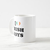 I Liebe Irish Boys Kaffeetasse (Vorderseite Links)