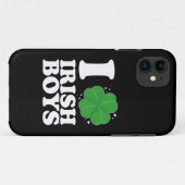 I Liebe Irish Boys Kleeblatt Heart St Patrick's Da Case-Mate iPhone Hülle (Rückseite (Horizontal))