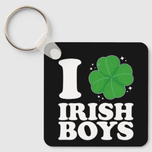 I Liebe Irish Boys Kleeblatt Heart St Patrick's Da Schlüsselanhänger