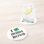 I Liebe Irish Boys Sandstein Untersetzer (Seite)