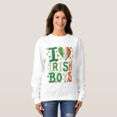 I Liebe Irish Boys - St. Patrick's Day Yarn Art Sweatshirt (Vorne ganz)