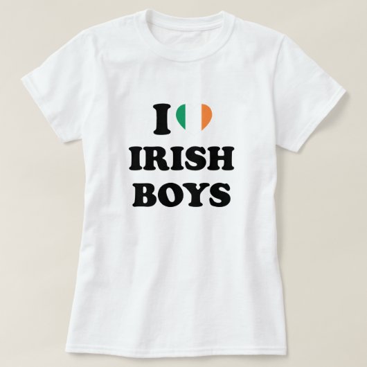 I Liebe Irish Boys T-Shirt (Design vorne)