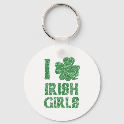 I Liebe Irish Girls Schlüsselanhänger (Vorderseite)