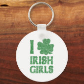 I Liebe Irish Girls Schlüsselanhänger (Vorderseite)