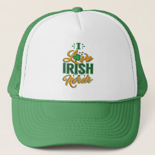 I Liebe Irish Nerds St Patricks Day Truckerkappe