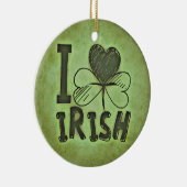 I Liebe Irish Ornament Round (Rechts)
