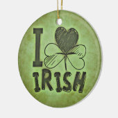 I Liebe Irish Ornament Round (Links)