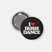 I LIEBE IRISH TANCE MAGNET (Vorderseite/Rückseite)