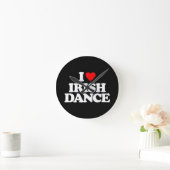 I LIEBE IRISH TANCE RUNDE WANDUHR (Zuhause)