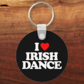 I LIEBE IRISH TANCE SCHLÜSSELANHÄNGER (Vorderseite)
