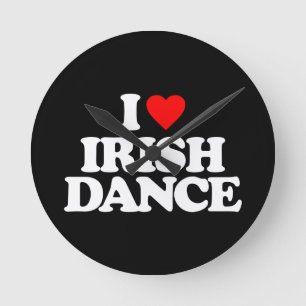 I LIEBE IRISH TANZ RUNDE WANDUHR