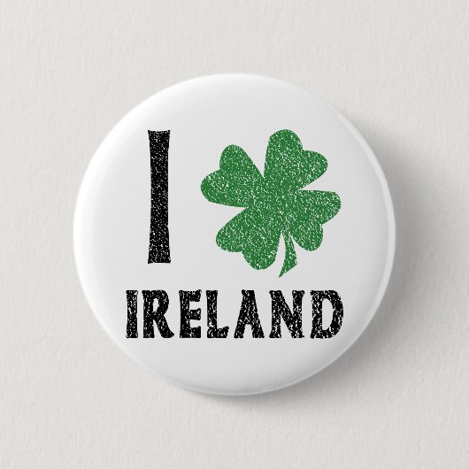 I Liebe Irland Button (Vorderseite)