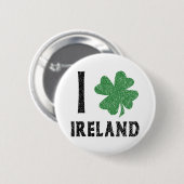I Liebe Irland Button (Vorne & Hinten)