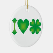 I Liebe Irland Keramik Ornament (Rechts)