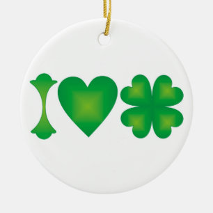 I Liebe Irland Keramik Ornament