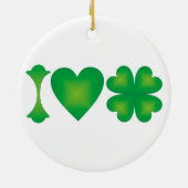 I Liebe Irland Keramik Ornament (Hinten)