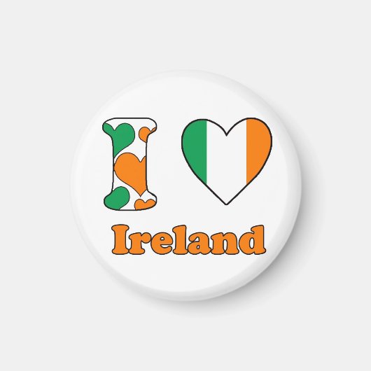I Liebe Irland Magnet (Vorne)