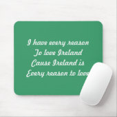 I Liebe Irland Mousepad (Mit Mouse)