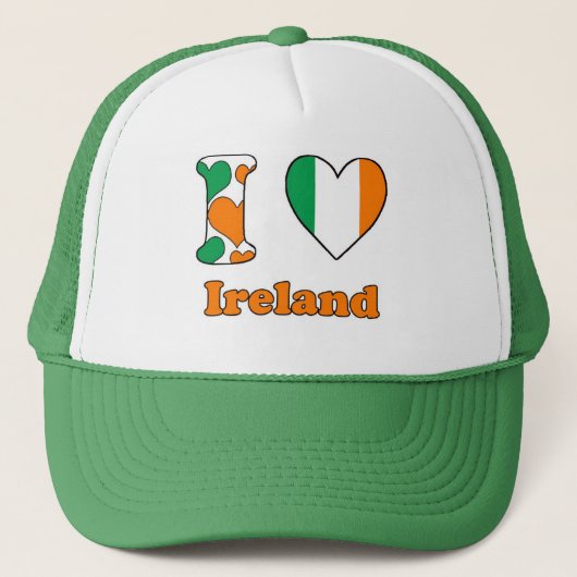 I Liebe Irland Truckerkappe (Vorderseite)
