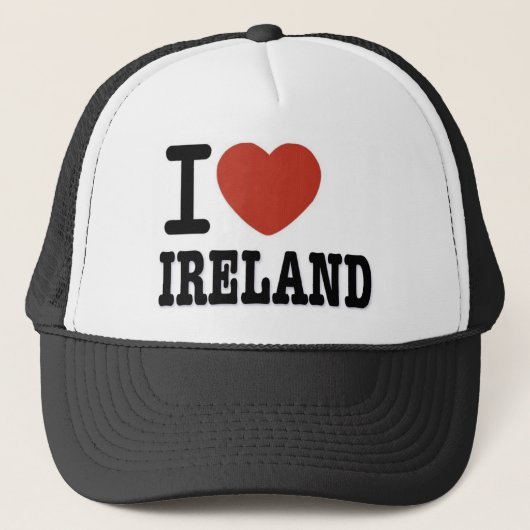 I LIEBE IRLAND TRUCKERKAPPE (Vorderseite)