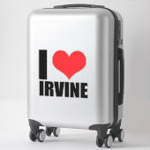 I Liebe Irvine Aufkleber (Koffer)