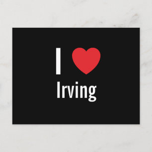 I Liebe Irving Postkarte